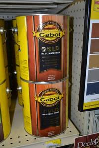 lot 1435 image: (3) 1 Gallon Cabot GOLD Satin Sunlit Walnut Wood Stain