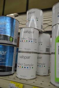 lot 1453 image: (7) Valspar 15.7 fl oz Perfect Sample Can  3408 Pastel Base, Must Be Tinted
