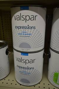 lot 1484 image: (4) Valspar Expressions Interior Paint & Primer  Flat, 17003 Tint Base, Must Be Tinted
