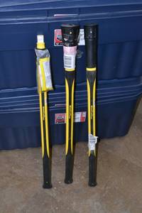 lot 2383 image: (3) MintCraft Replacement Fiberglass Axe Handles and More