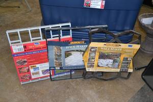 lot 2379 image: (3) Concrete Molds  Walk Makers