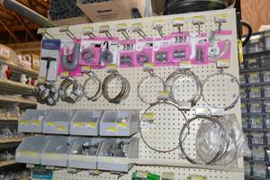lot 2851 image: Inventory of Hose Clamps and More