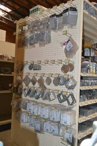 lot 2865 image: Large Inventroy of Steel Electrical Box Covers and More