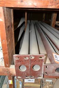 lot 2925 image: (2) Adjustable 3 Tube Floor Support Beams