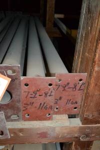 lot 2923 image: (2) Adjustable 3 Tube Floor Support Beams
