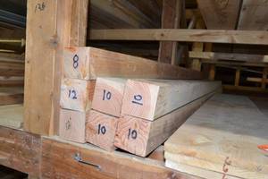 lot 2794 image: (7) 4 x 4 FIR Posts 12, 10 and 8