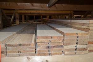 lot 2800 image: (17) 1 x 8  CEDAR Boards 12, 8, 6, 5, 4 and 3