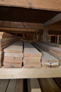 lot 2804 image: (14) 1 x 6  CEDAR Boards 12, 10, 8, 5 and 3