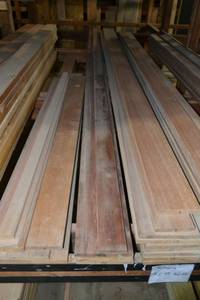 lot 2814 image: (4) 1 x 8  MAHOGANY Boards 16, 15, 14 and (1) 1 x 4 x 14