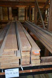 lot 2813 image: (11) 1 x 4 x 10 MAHOGANY Boards