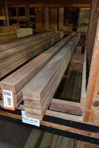 lot 2810 image: (8) 1 x 4 x 11 MAHOGANY Boards