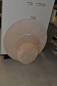 lot 3095 image: (4) 34 Plywood Circles