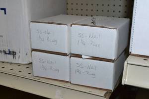 lot 3089 image: 4 LBS STAINLESS STEEL Ring Shank Nails 1-34