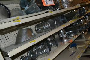 lot 3105 image: Large Lot of 4 Double Wall Vent Pipe, Elbows, Caps and More