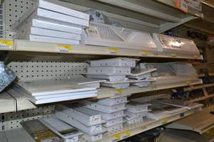 lot 3108 image: Large Lot of Floor  Baseboard Registers and Ceiling Diffusers