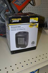 lot 2401 image: Power Zone 1500W PTC Ceramic Heater