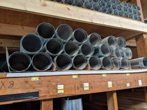 lot 2903 image: Inventory of 6 Double Wall Vent Pipe 24 to 60