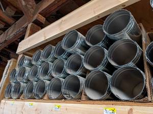 lot 2900 image: Inventory of 5 Double Wall Vent Pipe 24 to 60