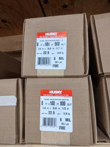 lot 2934 image: (2) Husky Clear Polyethelene Sheeting 96 x 100 - 6 MIL