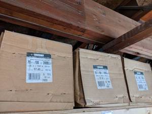 lot 2938 image: (3) Husky Black Polyethelene Sheeting 20 x 100 - 6 MIL - 2000 sqft