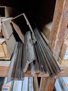 lot 2949 image: Lot of 16, 6 and 8 Garage Door Trim Seals - Brown