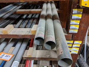 lot 2970 image: Galvanized EMT Conduit 2 and 1  10 Long Each