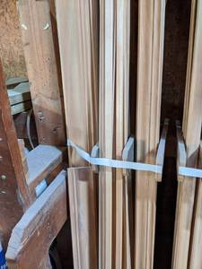 lot 3014 image: Lot of PINE Trim  Approx 46 Pieces
