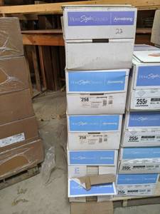 lot 3004 image: Armstrong Home Style Ceiling Tiles Grenoble 12 x 12 x 12 180 sqft
