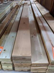 lot 3035 image: (18) 1x6 Treated Lumber