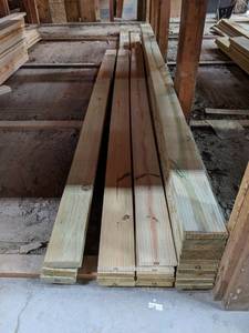lot 3032 image: (23) Treated 54x6 Decking Boards 10 to 16 Long