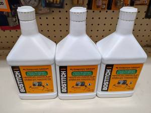 lot 3127 image: (3) 32oz Bostitch Air Compressor Piston Type Lubricant
