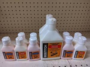 lot 3130 image: Lot of Bostitch Premium Grade Air Tool Lubricant  Winter Grade Lubricant