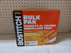 lot 3129 image: Bostitch Bulk Pack of Caps and Staples - 5000 Caps and 5000 Staples