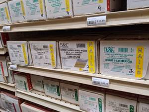 lot 2477 image: (6) Boxes B&C Offset Head Wire Weld Collation 28° Nails - Smooth Shank 2-38