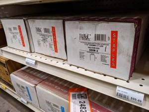 lot 2483 image: (3) Boxes B&C Medium Crown 16 Gauge Staples 716 x 2 and 716 x 1-12