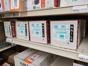 lot 2519 image: (8) Boxes 15° Plastic Band Coil Hot Dip Galvanized Smooth Shank Nails 2-14 x 0.092