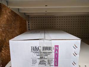 lot 2502 image: B&C Coil Electrogalvanized Smooth Shank Roofing Nails 15° 1