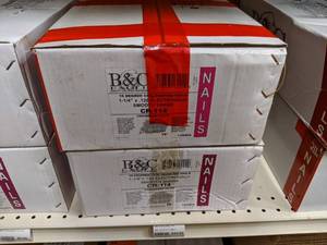 lot 2508 image: (2) Boxes B&C CR-114 Coil Electrogalvanized Smooth Shank Roofing Nails 15° 1-14