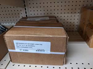 lot 2533 image: (2) Boxes 8 x 8 Pre-Bent Tin Shingles