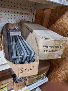 lot 2527 image: (2) Boxes 12 x 16 Anchor Bolts
