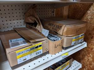 lot 2525 image: (7) Boxes 12 Anchor Bolts 10 and 12