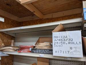 lot 2543 image: (2) Boxes Elastomeric Butyl Rubber Sealant Tape 38 x 332  (6) Rolls Acrylic Building Sealant