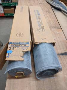 lot 2556 image: (2) 24  Rolls of Bulk Aluminum Screen