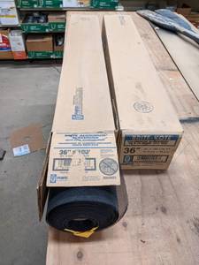 lot 2555 image: (2) 36  Rolls of Bulk Aluminum Screen