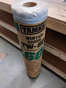 lot 2572 image: TAMKO TW-60 Winter Grade Waterproofing Roof Membrane -