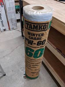 lot 2570 image: TAMKO TW-60 Winter Grade Waterproofing Roof Membrane -