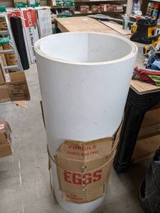 lot 2600 image: FRP  Glassboard Plastic Roll - White