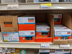 lot 2605 image: (1400) Simpson Strong Tie #9 SD Connector Screws 1-12 and 2-12