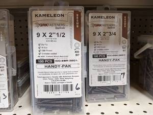 lot 2612 image: (1300) Kameleon BROWN Color Deck Screws