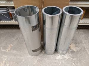 lot 2595 image: (3) 20 x 50 Rolls of Galvanized Valley Roof Flashing